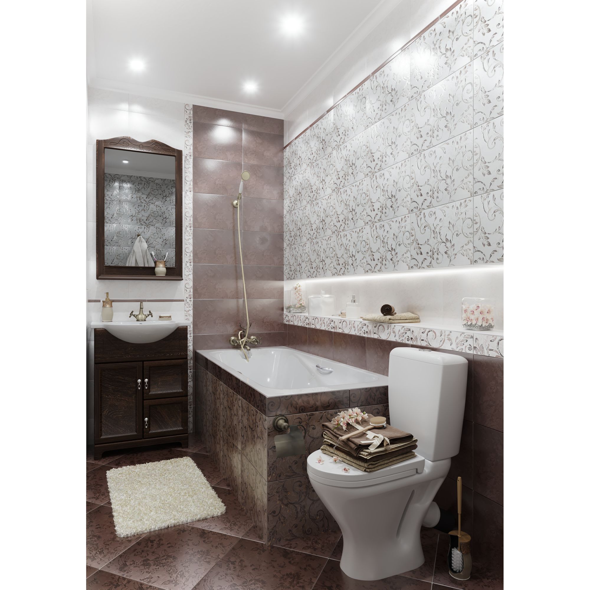 17085477 Бордюр «» 40х8.4 см цвет белый Флориан Santreyd  - Вид №4