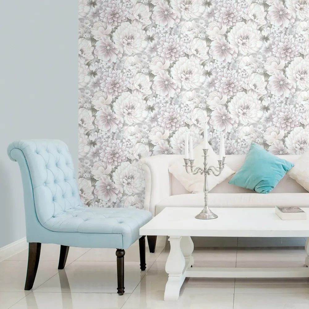 Erismann Laure - флизелиновые обои серого цвета для стильного интерьера 89372657 Laura STLM-0817292 - Вид №4