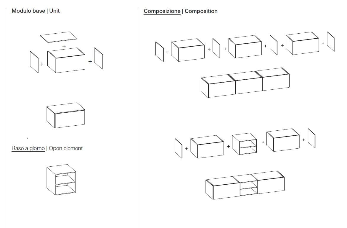 Модульный напольный шкаф для ванной комнаты Rexa R1 ARCH-00022907 - Вид №4