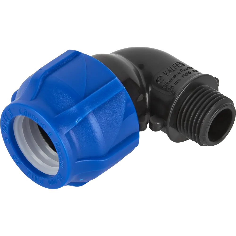 Отвод комбинированный 90° ПНД Valfex 1/2"x25 мм НР STLM-2122420