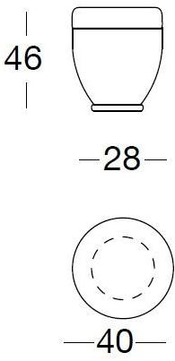 Longhi Круглый пуф из ткани Loveluxe 2014 – royal collection X 407 - Вид №2