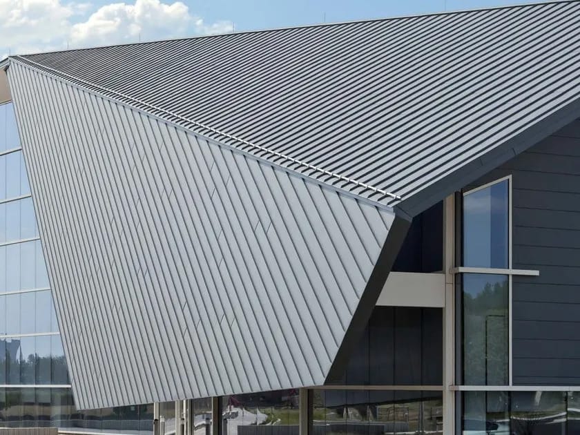 Вентилируемая крышка из титанового цинка VMZINC VMZINC® DOPPIA AGGRAFFATURA ARCH-00123122 - Вид №1