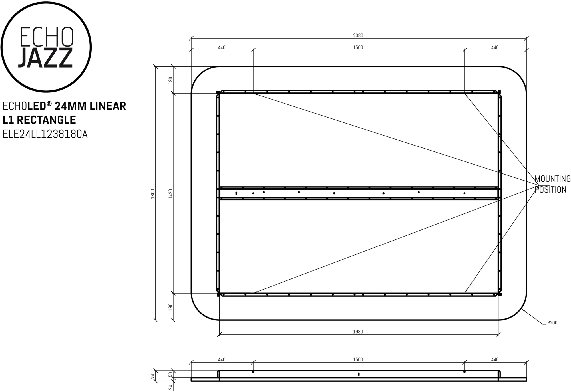 ECHOJAZZ Подвесная акустическая панель со встроенной подсветкой sun-id-1443658 - Вид №7