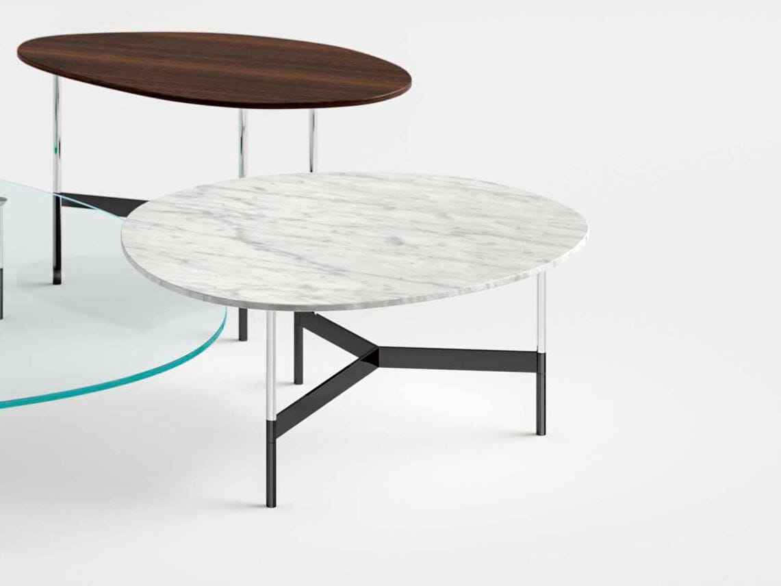 Журнальный столик с мраморным верхом In Stock Tonelli Design ARCH-00152342