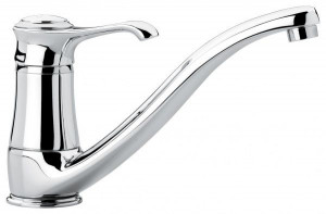 6095BO Смеситель Tiffany для кухни, цвет белый-золото