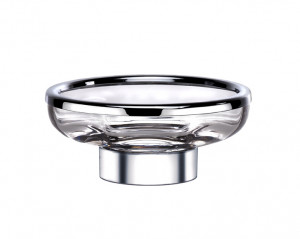 6602/SB-WAV Surya Crystal, мыльница на металлическом основании, цвет светлая бронза - стекло с эффектом волны