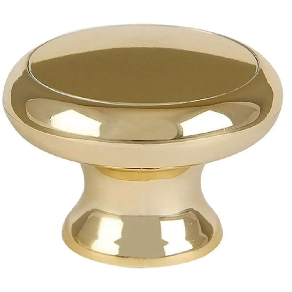 Мебельная ручка-кнопка Elikor 52 пластик цвет золото STLM-2024995 - Вид №1