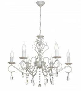 Люстра дизайнерская Baron белая 10117-6L SUPERNW СВЕЧИ 056738 Белый