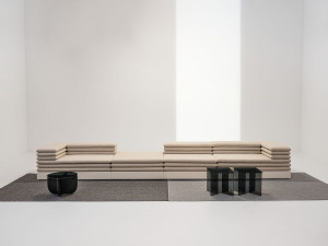 Секционный диван из ткани