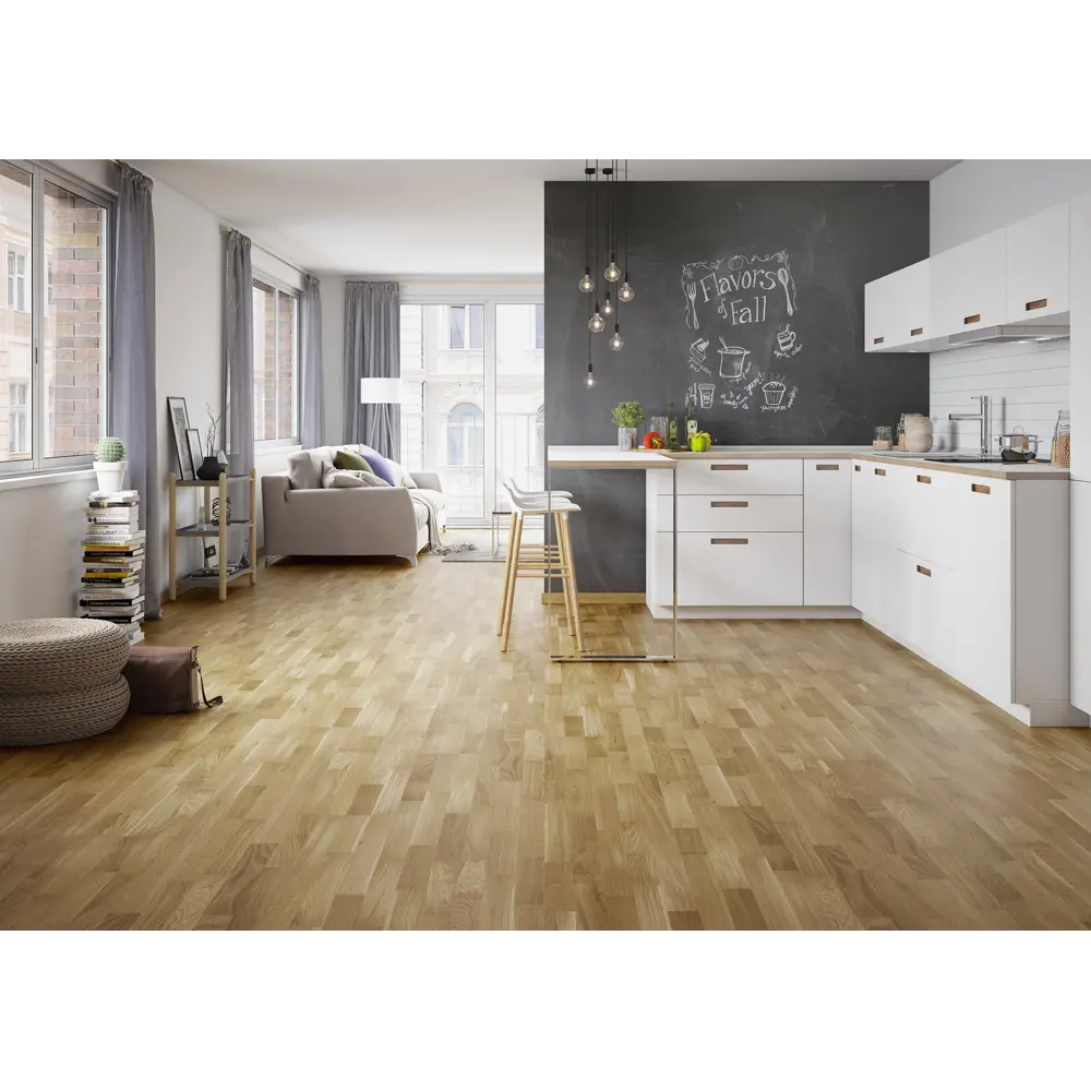 Паркетная доска трёхполосная «Стронг» коммерческий лак 1,580 м² Barlinek STLM-2098419 - Вид №4