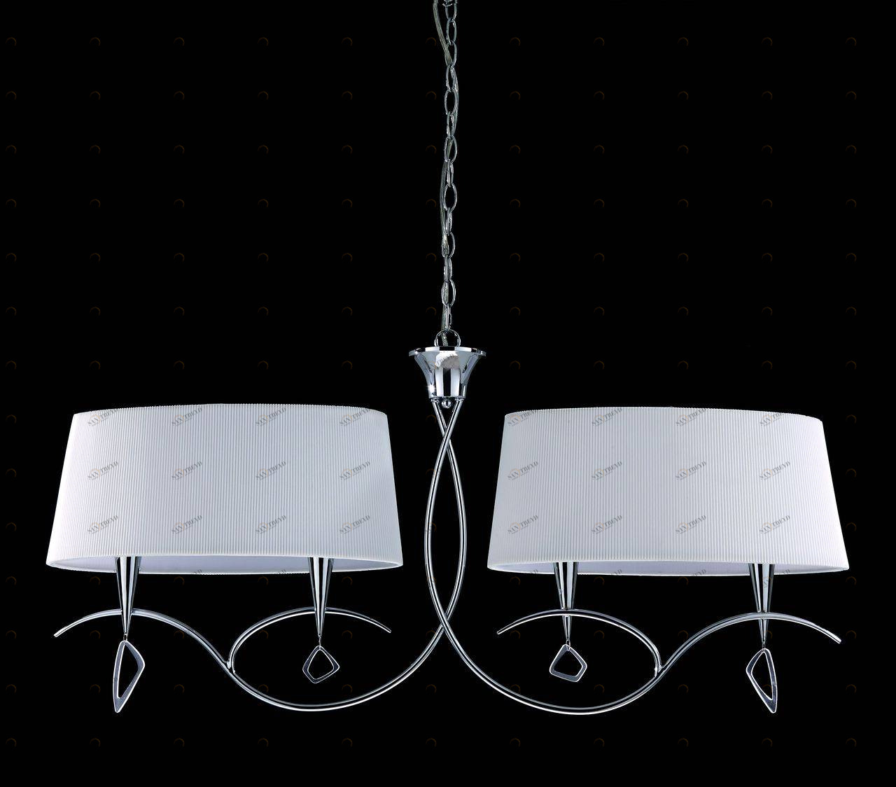 Подвесная люстра Mantra Mara Chrome - White 1642 MANTRA ДИЗАЙНЕРСКИЕ, MARA CHROME - WHITE 055972 Белый 