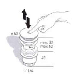Донный клапан MIGLIORE с переливом ML.RIC-10.106.BR - бронза, 'клик-клак'  - Вид №4