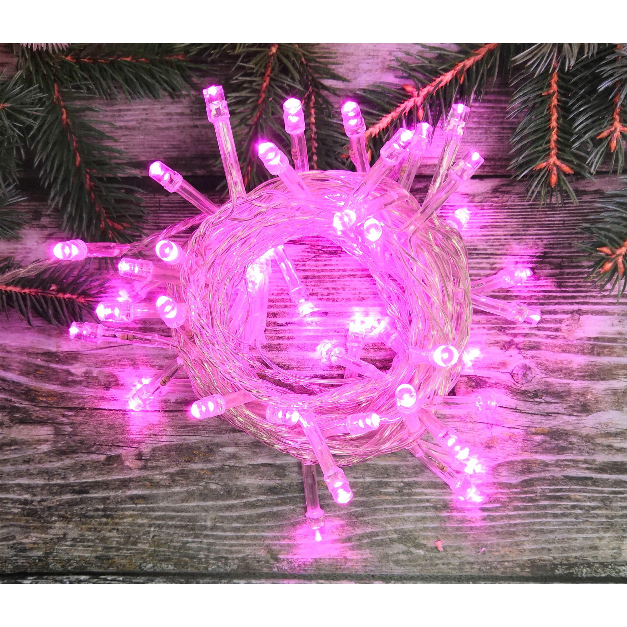 82309544 Электрогирлянда комнатная «Нить» 10 м 100 LED розовый Santreyd 