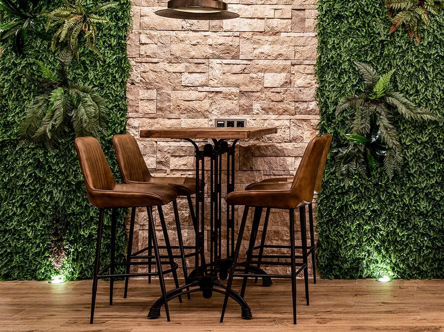 Кожаный барный стул с подставкой для ног Vical Home Мортон ARCH-00040600 - Вид №2