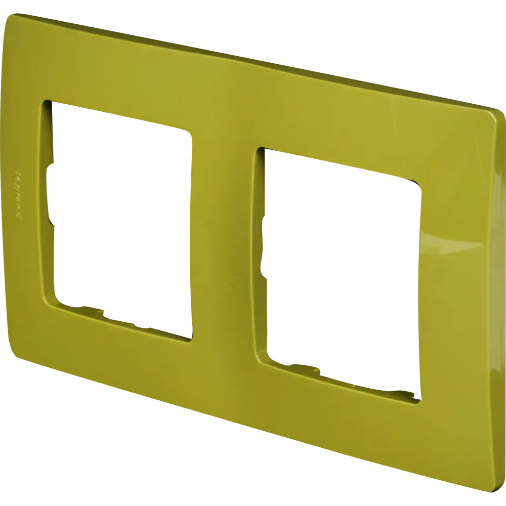 Рамка для розеток и выключателей Legrand Etika 2 поста, цвет зеленый папоротник STLM-2128358 - Вид №1