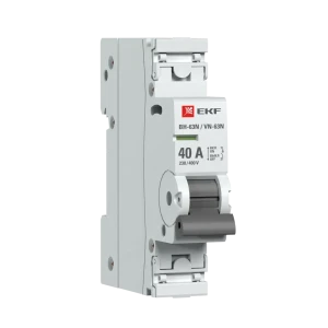 Выключатель нагрузки EKF Proxima ВН-63 1P N 40 А
