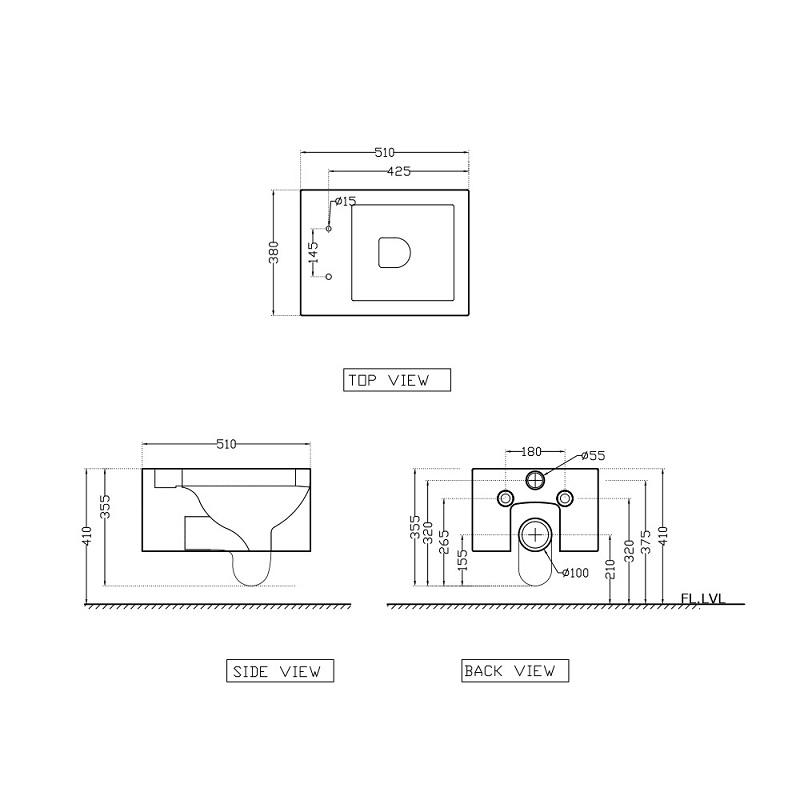 LXS-WHT-67951 Подвесной унитаз artize ( Jaquar Santreyd  - Вид №1