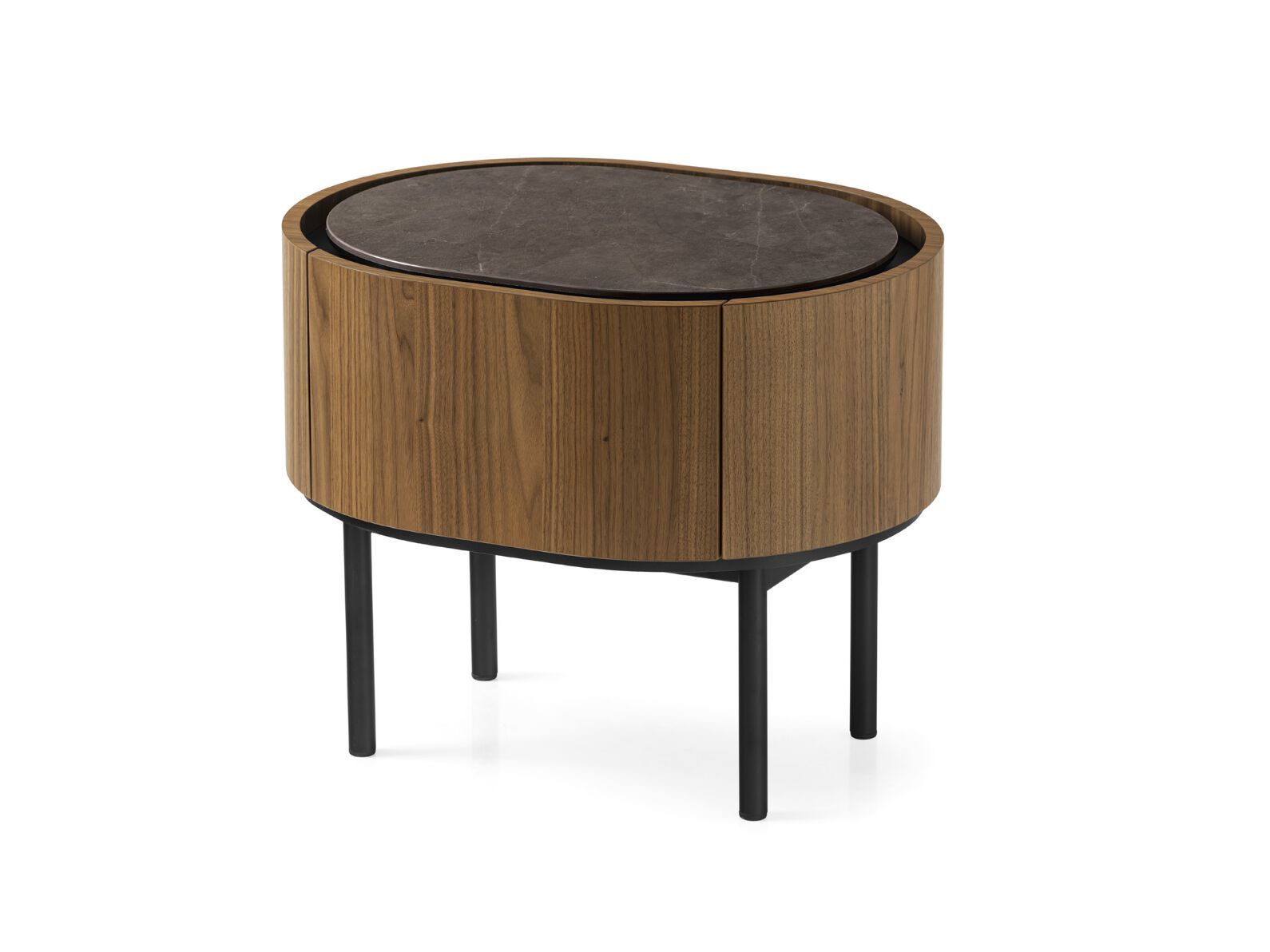 Тумбочка из дерева и стекла Calligaris озеро ARCH-00149911