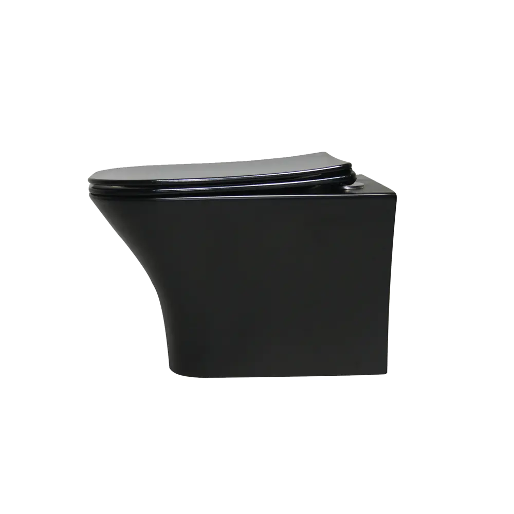 Комплект инсталляция с унитазом Culto Jakob с кнопкой цвет черный матовый STLM-2165950 - Вид №2