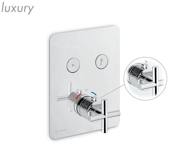 newform Смеситель для душа встраиваемый термостатический с переключателем Blink sun-id-1407372 - Вид №4