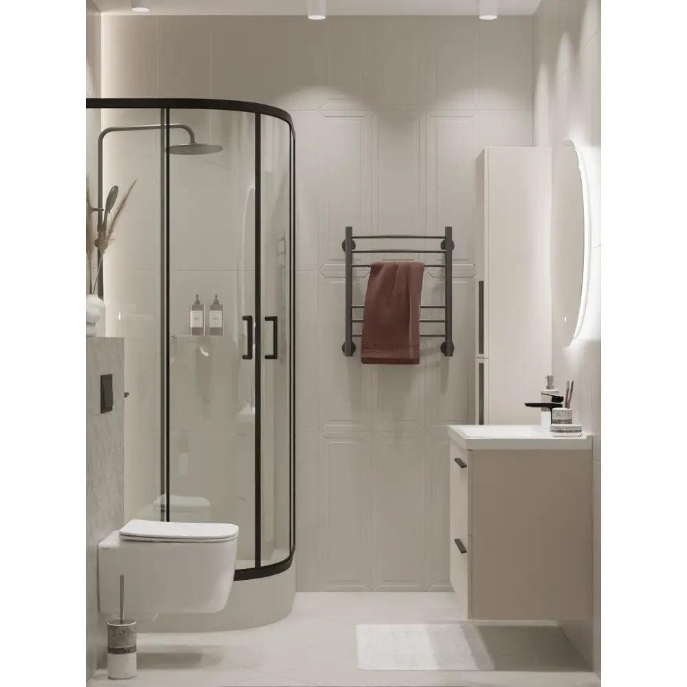 Плитка настенная Керамин Сонет 7С 25x75 см 1.69 м² матовая цвет серый STLM-2098263 - Вид №8