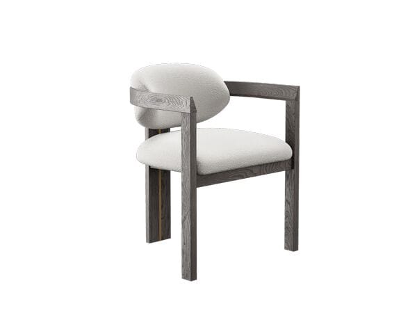 Дубовое мягкое кресло с подлокотниками NORD ARIN BORDEAUX ARCH-00012067 - Вид №2