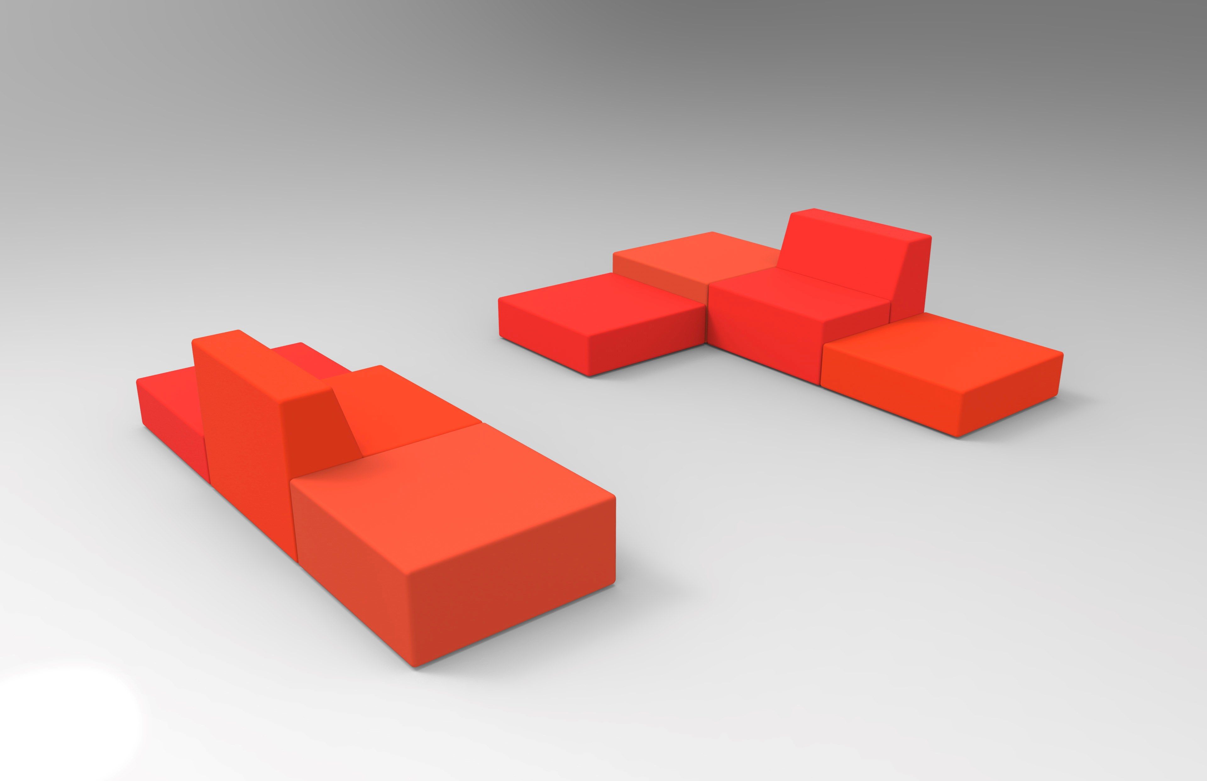 Квадратный пуф из пены QM Quinze & Milan Rpbw ARCH-00046555 - Вид №1