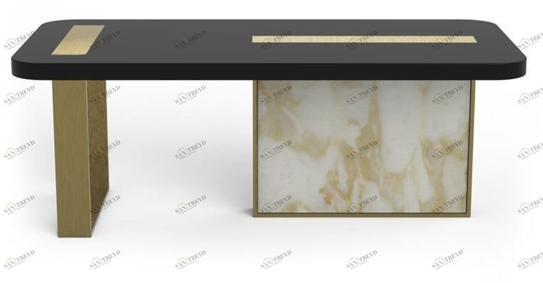 MARIONI Прямоугольный деревянный журнальный столик Tyron 02845