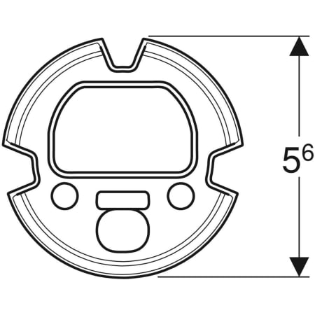 116.422.00.1 Комплект уплотнений Geberit для электронных смесителей для раковины, настенный монтаж, с функциональным блоком для скрытого монтажа Geberit  - Вид №2