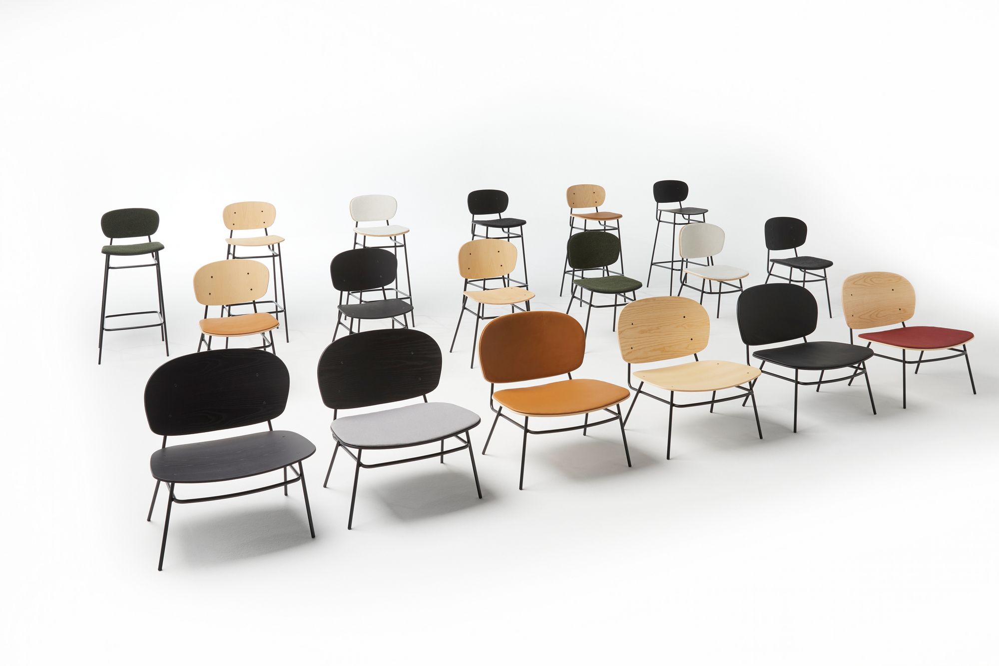 Высокий стул из ясеня со спинкой Blasco&Vila Fosca ARCH-00037835 - Вид №12