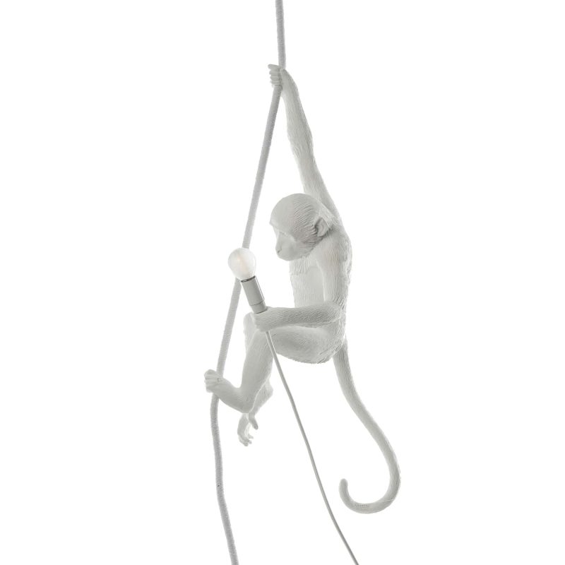 Светильник подвесной 80х37 см белый Monkey Lamp Outdoor Ceiling 14929 SELETTI ДИЗАЙНЕРСКИЕ 00-3882383 Белый  - Вид №2