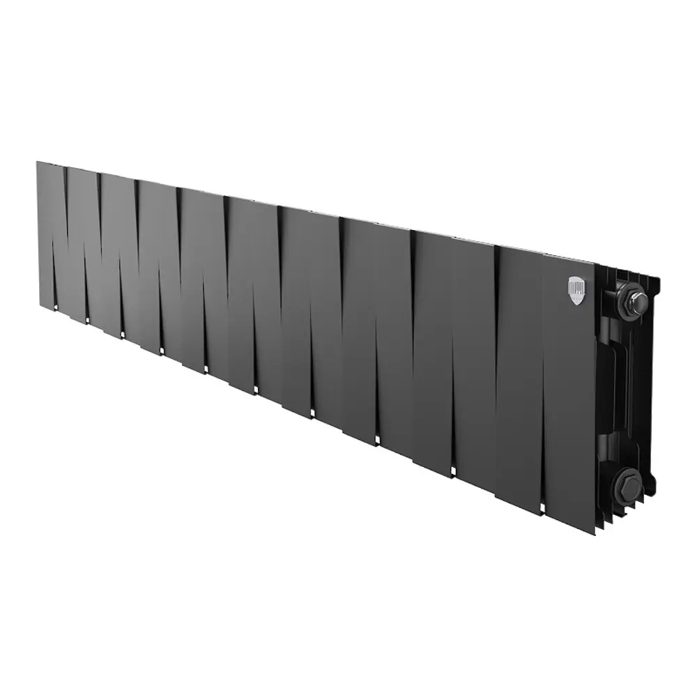 Радиатор секционный Royal Thermo Pianoforte 200/100 20 секций боковое подключение биметалл черный 86733726 STLM-2047988 