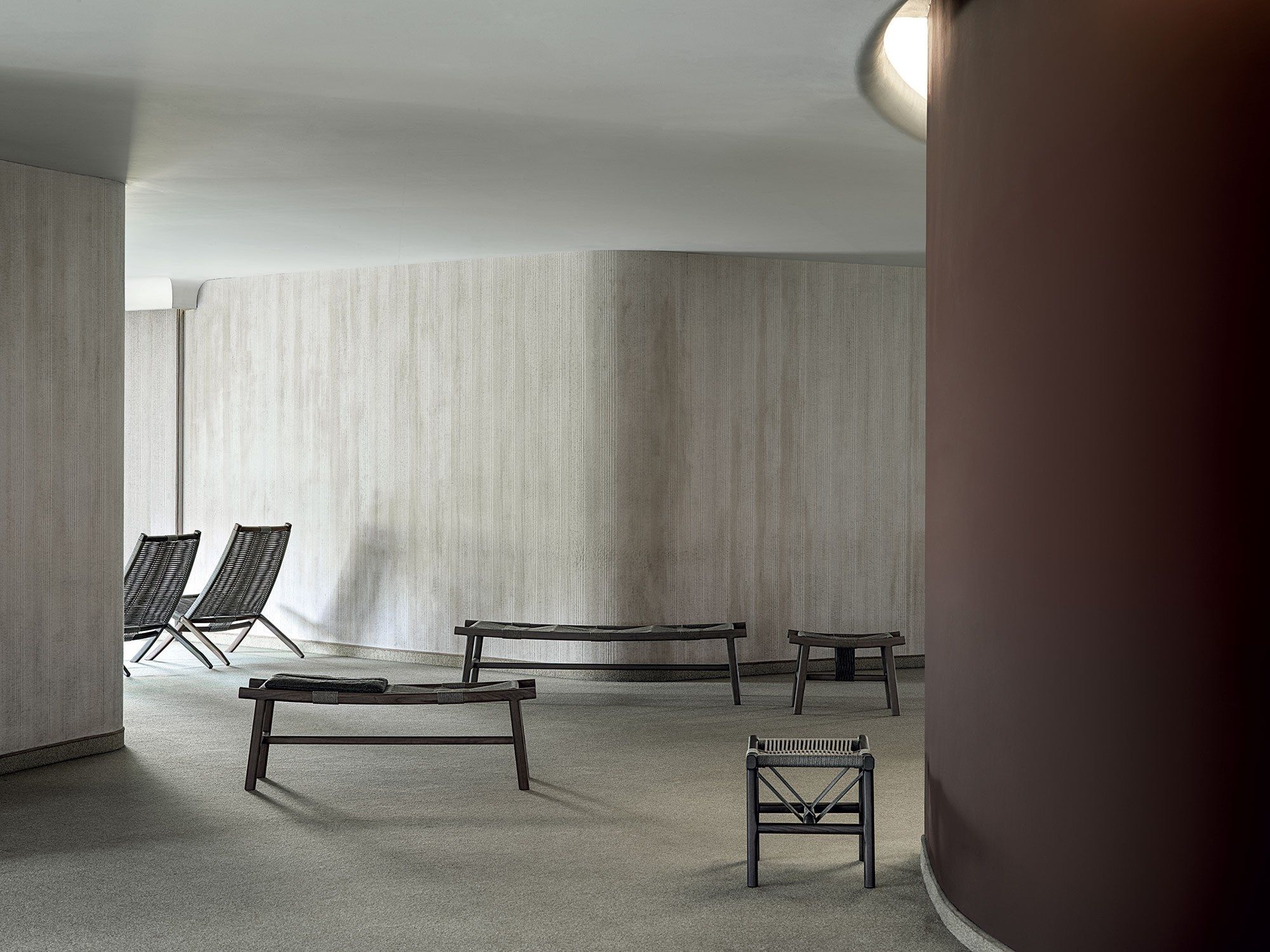 Скамейка из массива дерева Frigerio Хули ARCH-00096887 - Вид №3