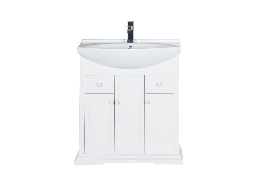 Тумба с раковиной Aquanet Лагуна 75 белый 0017529900175447 - Вид №2