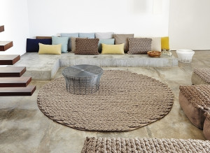 002652 Ковер круглый Beige GAN Trenzas