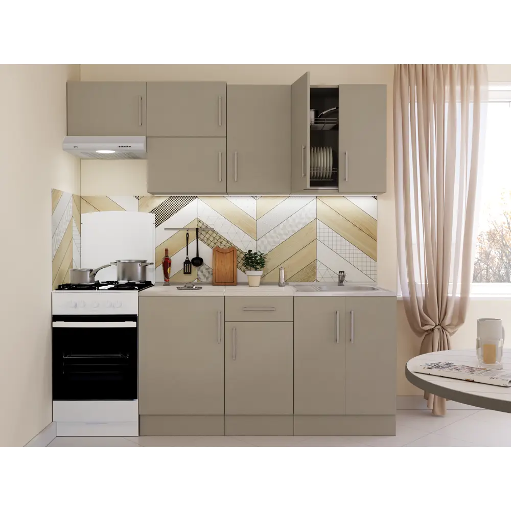 Напольный шкаф Шенилл 60x60x85.2 см ЛДСП цвет серый Santreyd STLM-2160587 - Вид №10