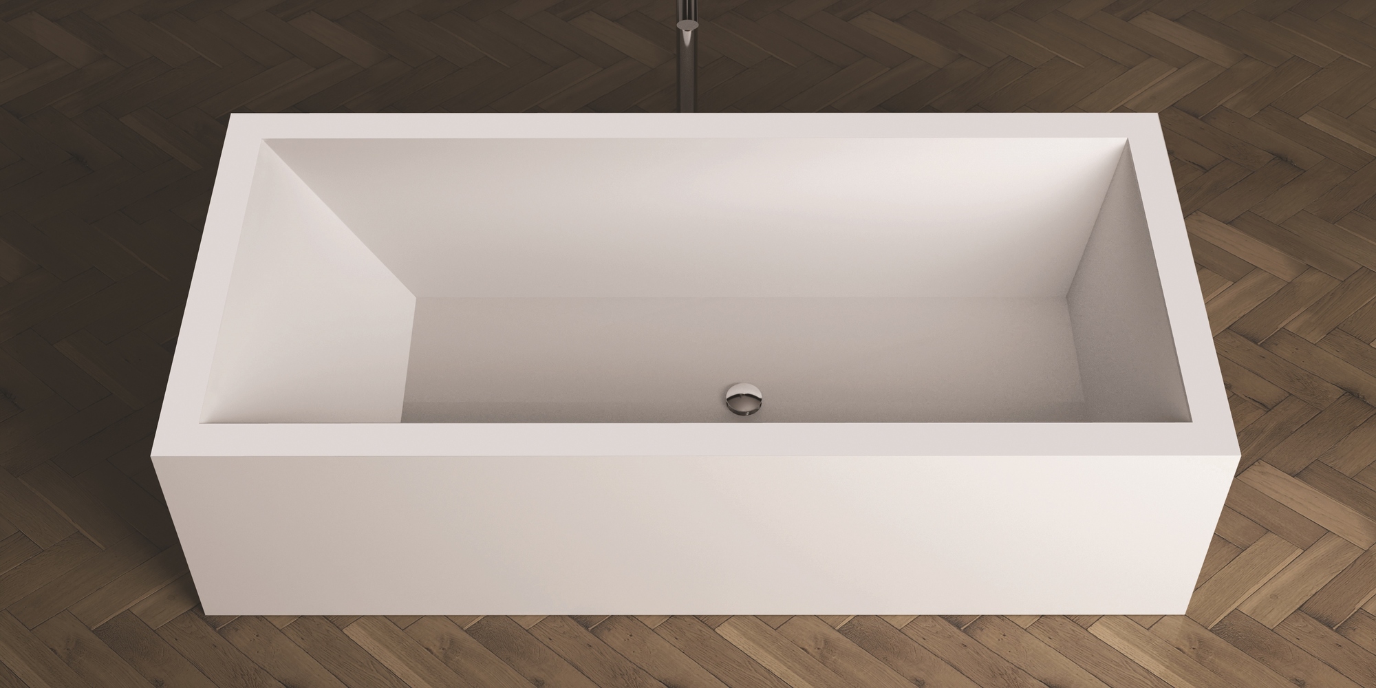 Moma Design Ванна из Corian 1850х850х500 TANK белая TO301850 - Вид №1