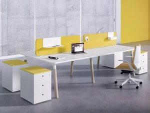 FANTONI Несколько рабочих станций с разделительными панелями Woods