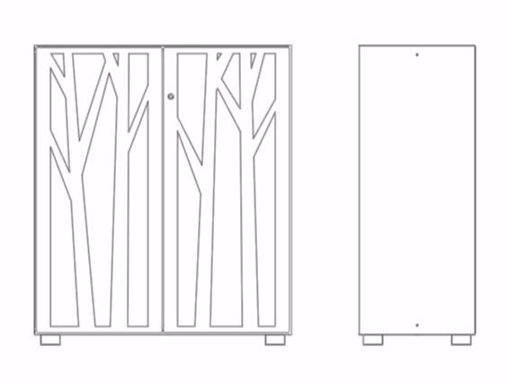 Dieffebi Офисный шкаф с звукопоглощающими дверцами Primo acoustic sun-id-1491312 - Вид №7