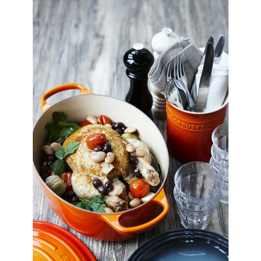 Утятница чугунная Le Creuset, Ø27 см, оранжевая 21178270902430 - Вид №3