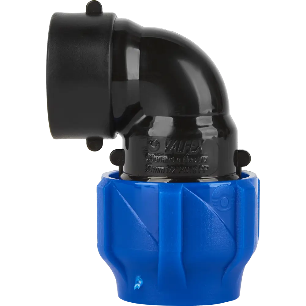 Отвод комбинированный 90° ПНД Valfex 1/2"x20 мм ВР 1210012320012 STLM-2208276 - Вид №1