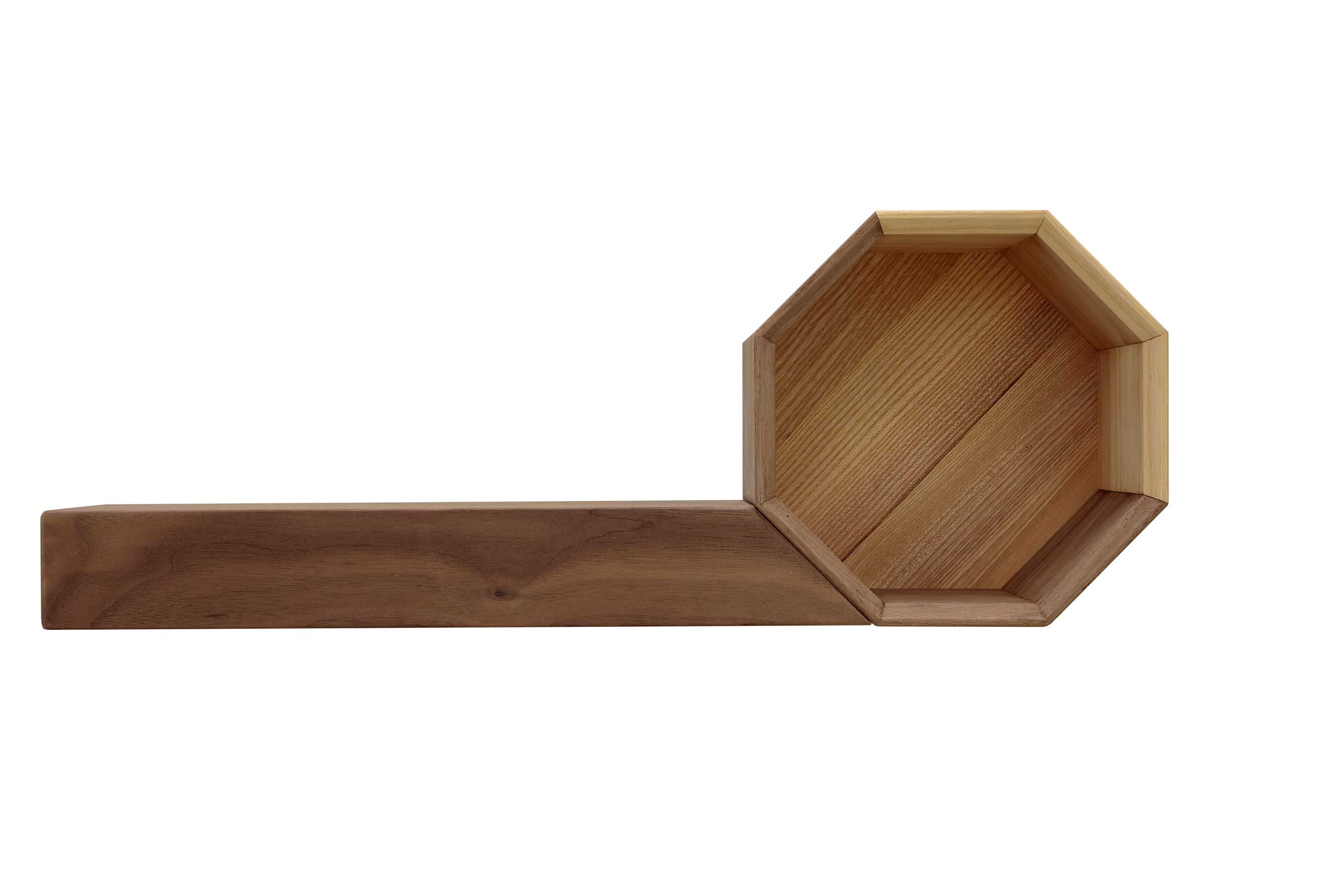 Полка из ореха и ясеня Deodara восемь ARCH-00041659 - Вид №2