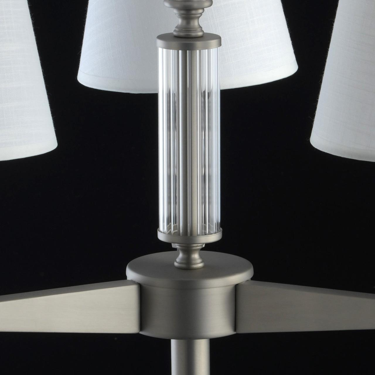 Настольная лампа MW-Light Дэль Рей 8 700033004 MW-LIGHT КЛАССИЧЕСКИЕ 195143 Белый;прозрачный;серебро  - Вид №2