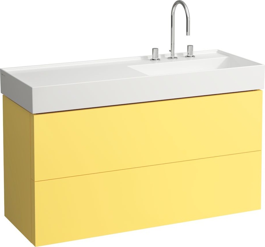 H8133330001121 Раковина, полочка слева, со специальным скрытым сливом LAUFEN PRO - Вид №5