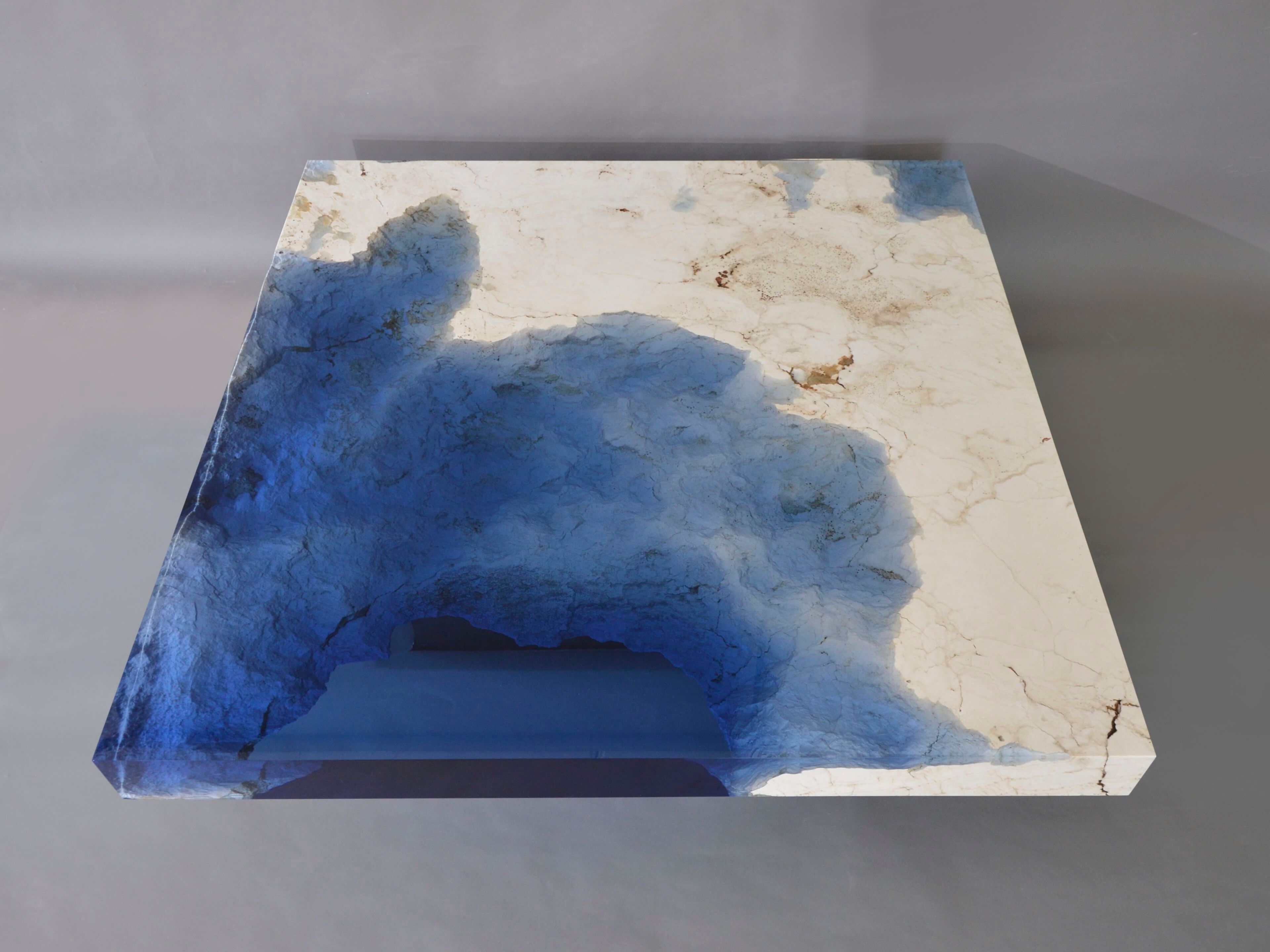 Журнальный столик из травертина от Rapolano alcarol Bedrock ARCH-00005371 - Вид №4