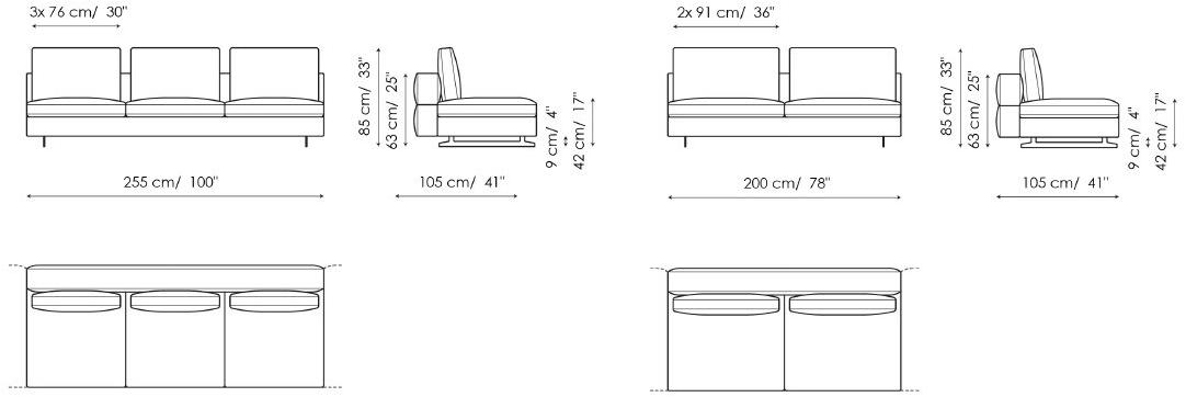 Bonaldo Модульный диван со съемным чехлом из ткани sun-id-1436813 - Вид №13