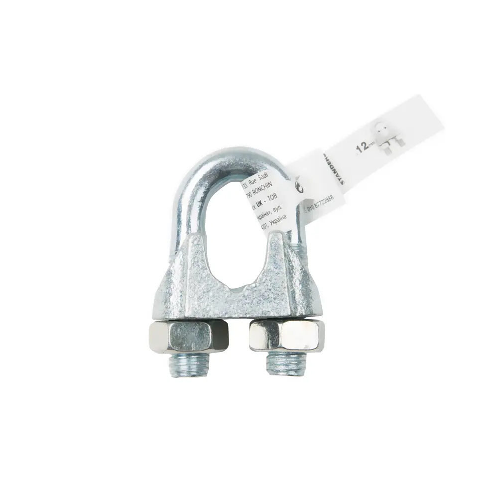 Зажим для троса DIN 741 12 мм, сталь оцинкованная STANDERS STLM-2007916 - Вид №2