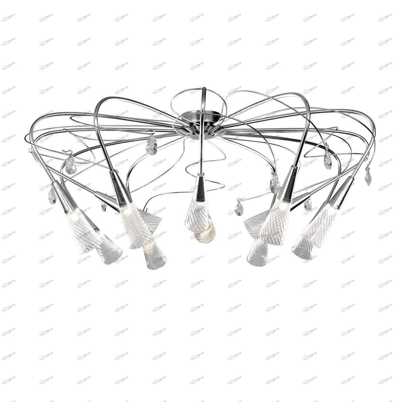 Потолочная люстра Lightstar Aereo 711124 LIGHTSTAR ДИЗАЙНЕРСКИЕ, AEREO 137009 Серебро 