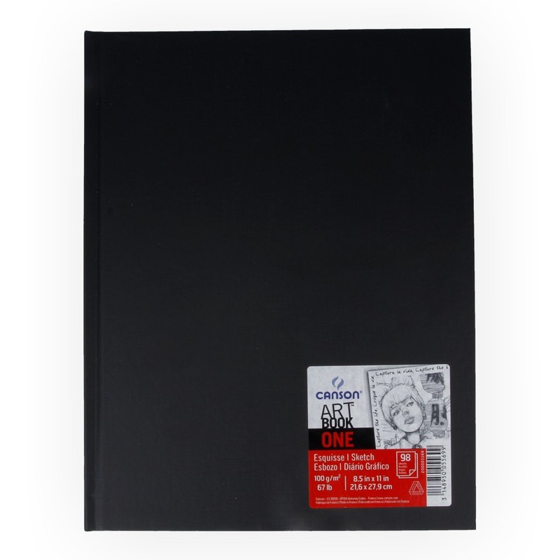 200005569 Блокнот для зарисовок One 100 г/м2 21.6 х 27.9 см твердый переплет 100 л. Canson 