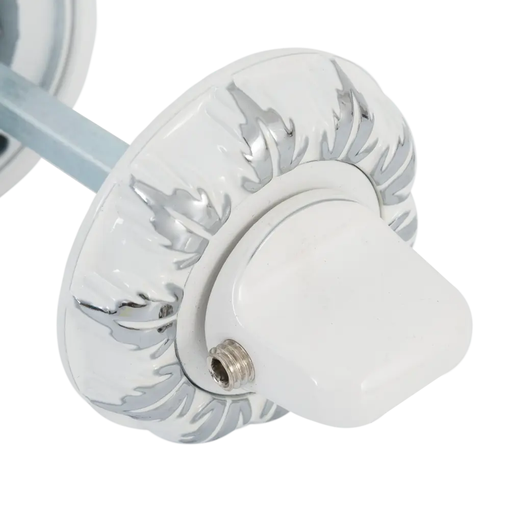 Накладка фиксатор круглая цвет белый/хром Santreyd STLM-2046362